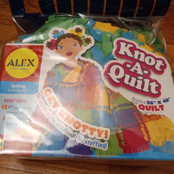 Alex KNOT A QUILT Kit. Brand New! Ages 6 and Up. NEW - Picture 1 of 4